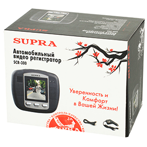 Упаковка видеорегистратора Supra SCR-300