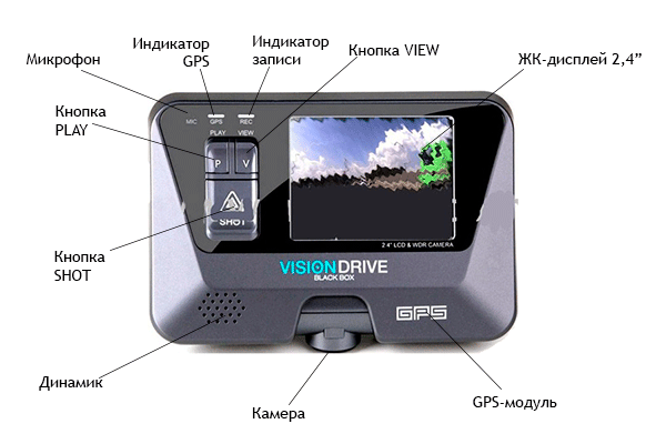 Видеорегистратор VisionDrive VD-5000