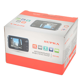 Упаковка видеорегистратора SUPRA SCR-590