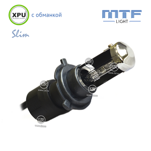 Биксенон MTF-Light Slim XPU с обманками H4 5000K