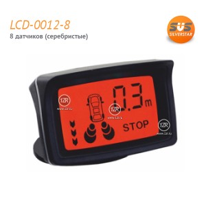 Парктроник SVS LCD-0012-8 (серебристые датчики)