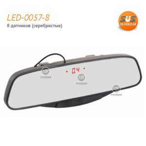 Парктроник SVS LED-0057-8 (серебристые датчики)